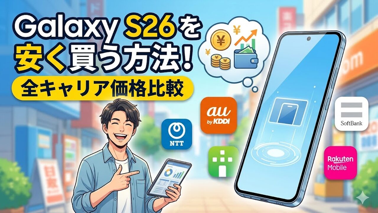 galaxy-s26-cheapest-price-comparison アイキャッチ画像