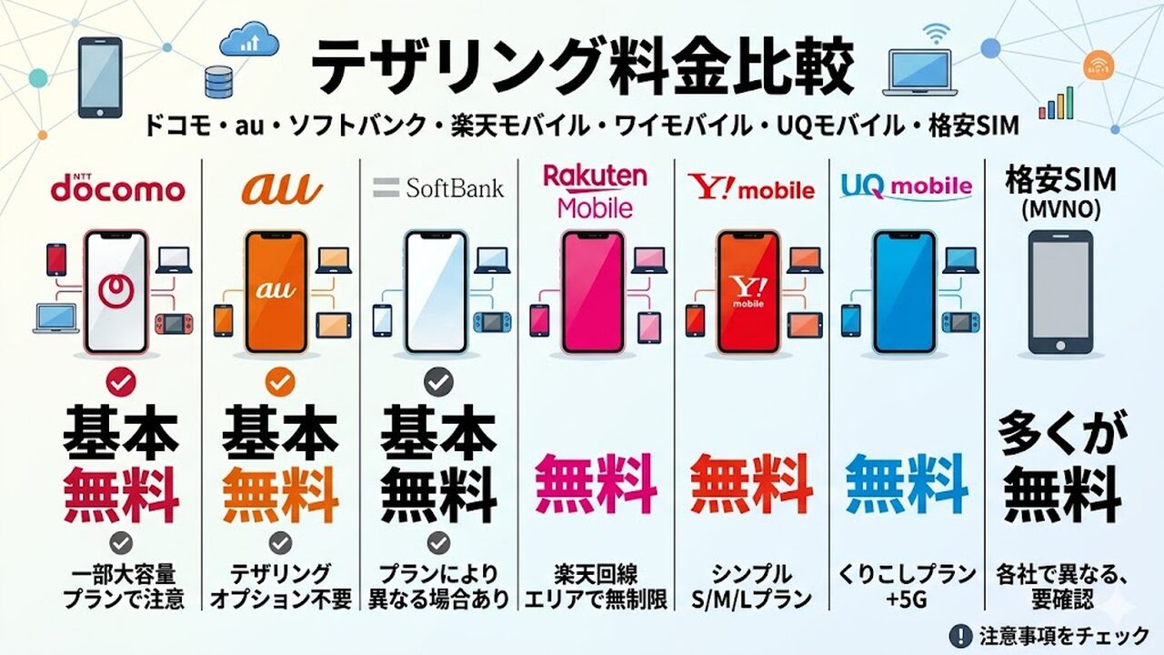 tethering アイキャッチ画像