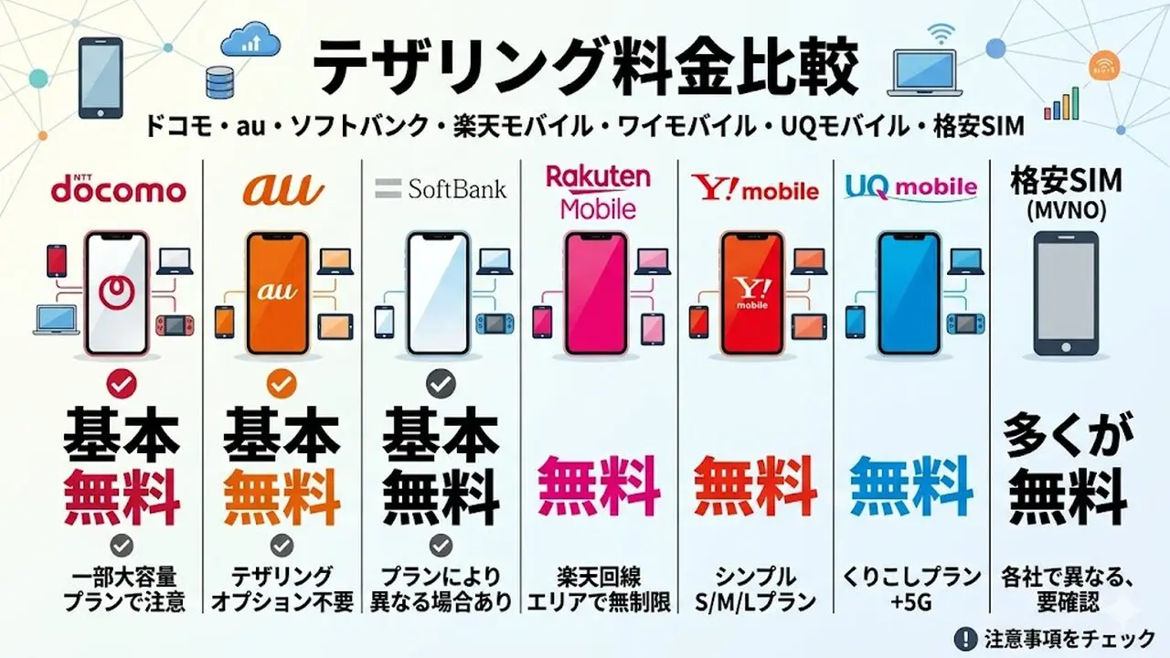 tethering アイキャッチ画像