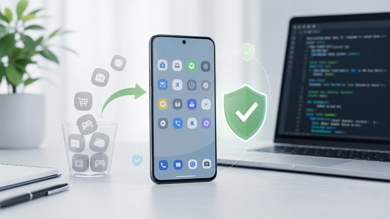 Androidキャリアアプリを安全に無効化・削除する方法 アイキャッチ画像