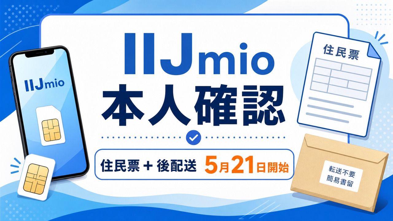 iijmio-identity-postal-20260521 アイキャッチ画像