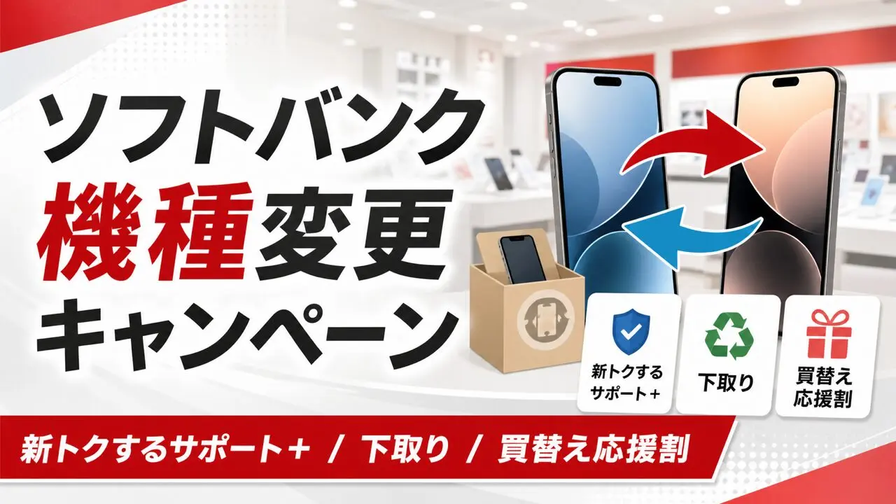 ソフトバンク機種変更キャンペーンまとめのアイキャッチ画像