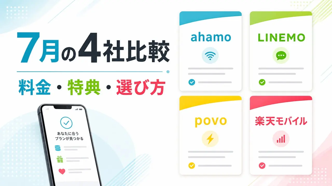 ahamo-povo-linemo-rakuten-hikaku アイキャッチ画像