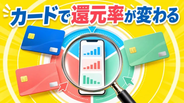 カード種別で変わるドコモ ポイ活の現在の還元率を比較する記事