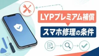 LYPプレミアム補償はスマホ修理に使える？条件と注意点を表す比較イラスト