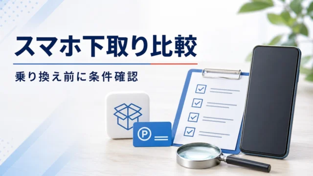 スマホ下取り比較で乗り換え前に条件を確認するチェックリストのアイキャッチ