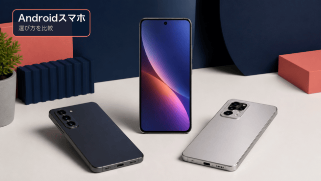 Androidスマホの選び方を比較する編集ビジュアル