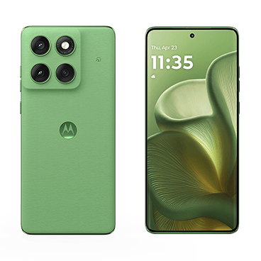 motorola edge 60（シャムロックグリーン）の外観。IIJmio公式サイトの製品画像