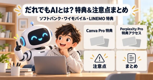 だれでもAIとは？ できること・主な対応サービス・ソフトバンク特典まとめのアイキャッチ