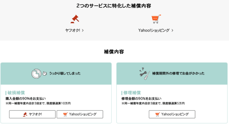 Yahoo!ショッピング お買いものあんしん補償