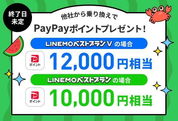 LINEMO 12,000円