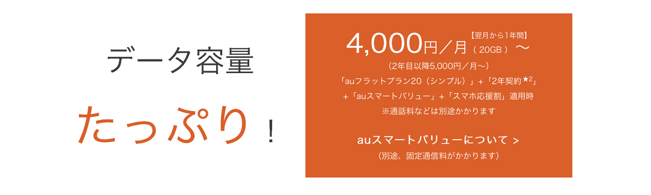 auのスマホ・iPhone料金プラン auフラットプラン
