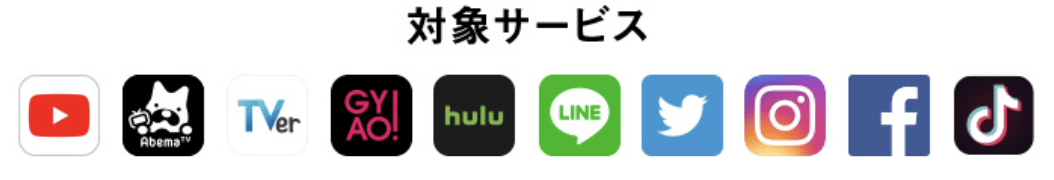 ソフトバンクのスマホ・iPhone料金プラン ウルトラギガモンスター+の対象サービス
